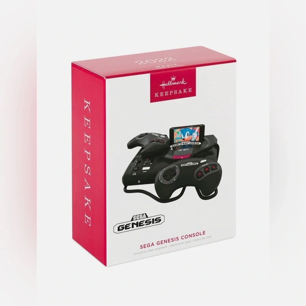 NIB 2022 Hallmark Keepsake SEGA Genesis Console Ornament | Light & Sound